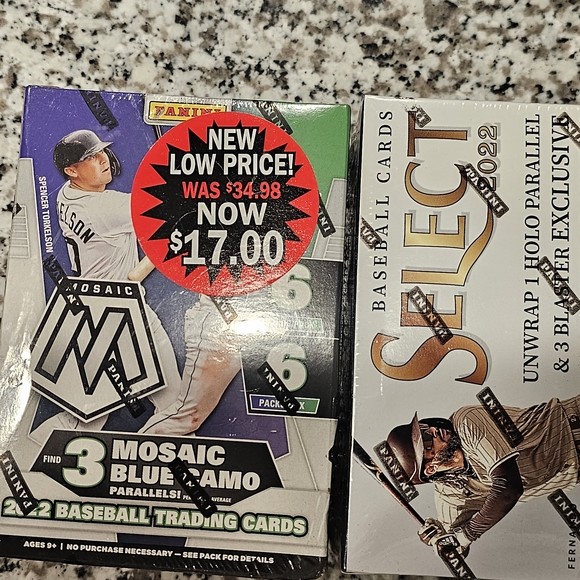 Panini Mosaic Blue Camo and Select Baseball Cards - Picture 2 of 2